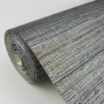 2829-80007 Fujian Silver Grasscloth Wallpaper A-Street Prints Texture Pattern