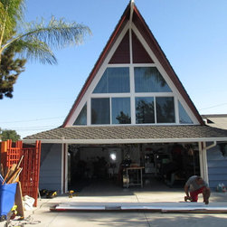 Motorized Power Screen Installed on Garage Door - Products