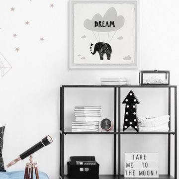"Elephants Dream" Framed Painting Print