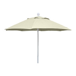 FiberBuilt Umbrellas LLC - 9 Foot Natural Patio Olefin Hexagonal Umbrella - Outdoor Umbrellas