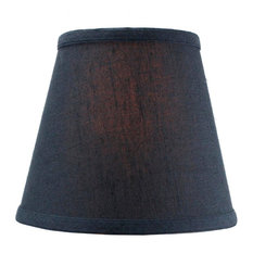 5x8x7 Textured Oatmeal Hard Back Lampshade with White Lining Edison Clip On, Tex