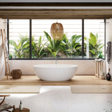 White Freestanding Bathtub Vettore Acquabella