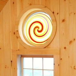 Roundel ~ Hand blown glass windows - Novelty Lighting