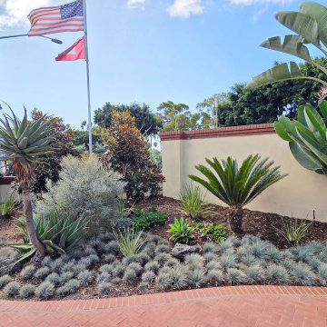 Cool Blues and Greens — Driveway to Front Entry