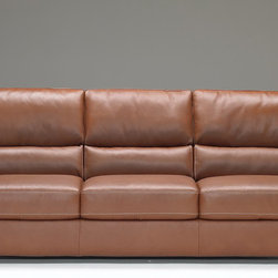 Natuzzi Editions Leather 3 Cushion Sofa B746 - Sofas