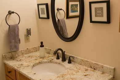 Example of a classic bathroom design in Other