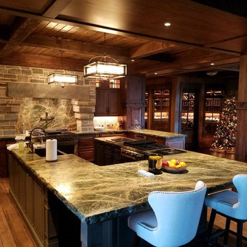 Rainforest Green Marble - Kitchen