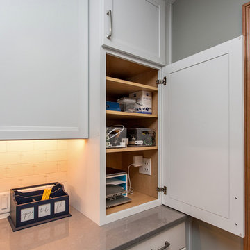 Redesigned White & Blue Kitchen