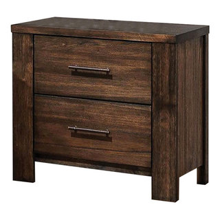 Benjara 16 2-drawer Traditional Wood Nightstand By Louis Philippe