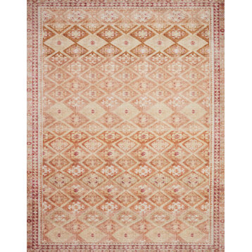 Natural/Spice Layla Printed Area Rug by Loloi II, 5'0"x7'6"