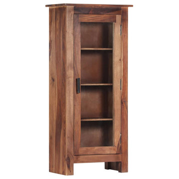 vidaXL Sideboard Side Cabinet with 4 Shelves Storage Cabinet Solid Sheesham Wood