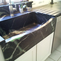 Carved Soapstone Sink - Kitchen Sinks