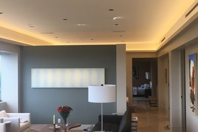Inspiration for a contemporary living room remodel in Houston