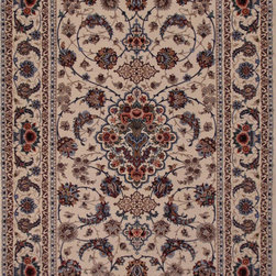 Persian Isfahan rug 4'4 X 6'6 - Area Rugs