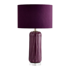 large purple table lamp