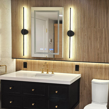 Modern Basement Spa Bathroom