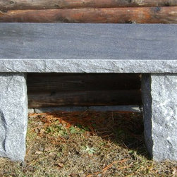 Grey Granite Bench - Outdoor Benches