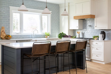 Inspiration for a transitional kitchen in Portland Maine.