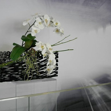 Emilio Robba Illusion Flowers - White Phalaenopsis Orchid on Eclipse