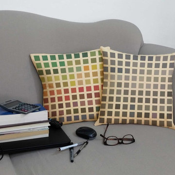 Color Block Throw Pillows