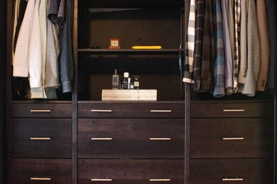Trendy closet photo in Seattle