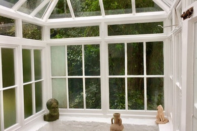 This is an example of a traditional sunroom.