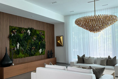 Inspiration for a contemporary living room remodel in Miami
