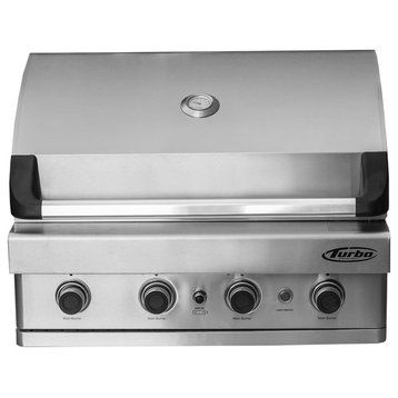Turbo 4-Burner Built-In Gas Grill, Natural Gas