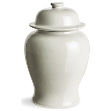 White Koa Jar, Large