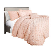 Ravello Pintuck, Cs, Blush, 5-Piece, Ful/Queen