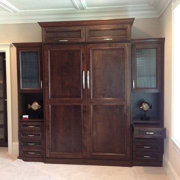 Stained Wood Murphy Bed