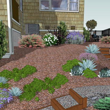Japanese-Style Garden on a Steep Slope, San Francisco Bay Area