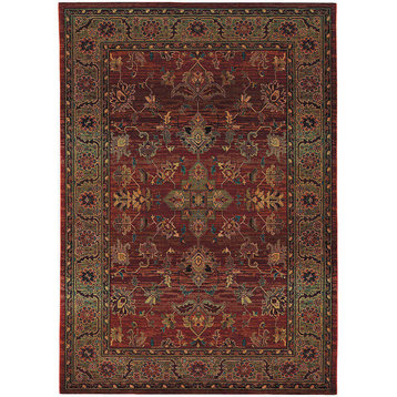 Oriental Weavers Sphinx Kharma 836c4 Rug, Red/Green, 4'0"x5'9"