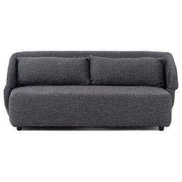 Divani Casa Lerner Modern Dark Grey Fabric Sofa Bed