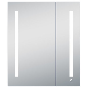 innoci-usa Melania 30”W x 35”H Double-door Recessed Lighted Medicine Cabinet