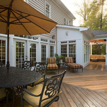 A Love of the Outdoors Inspires New Deck and Patio Design in Chantilly, Virginia