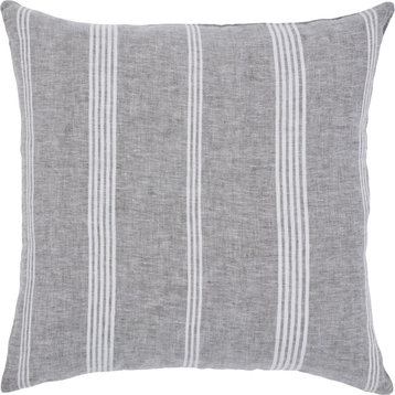 Damari Olive/White Linen Pillow