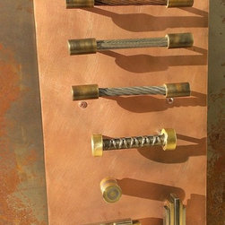 golden gate industrial steel drawer pulls - Kitchen Cabinetry