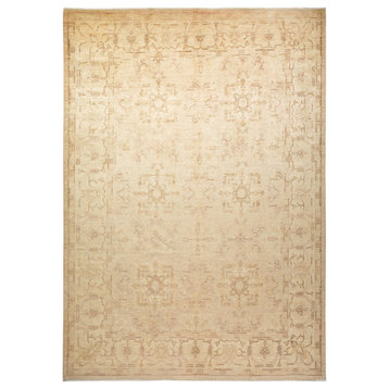 Eclectic, One-of-a-Kind Hand-Knotted Area Rug Beige, 9'2"x12'10"