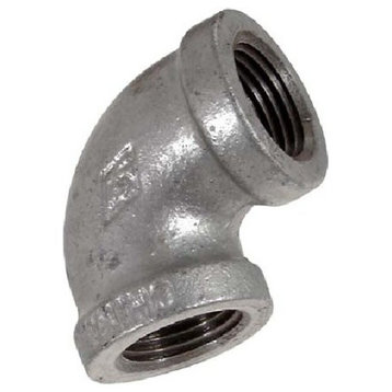 1" 90 Degree Galvanized Malleable Iron Elbow For High Pressures