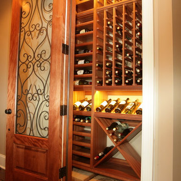 Closet Converted to Wine Cellar