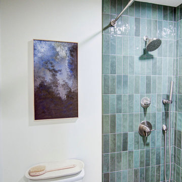 Modern Botanical Primary Bath Remodel Shawnee, KS