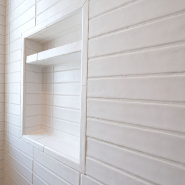 High Contrast Full Bathroom Remodel