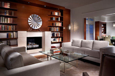 Minimalist living room photo in Nashville