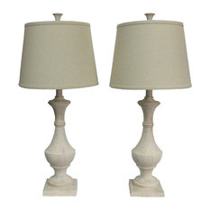 Marion Table Lamps, Set of 2, Weathered White