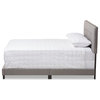 Audrey Modern and Contemporary Light Gray Upholstered Full Size Bed