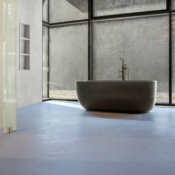 Muskoka Microcement Bathroom Floor