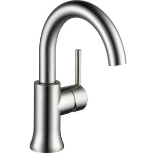 Delta Lahara Single Handle Bathroom Faucet Transitional Bathroom Sink Faucets By The Stock Market Houzz