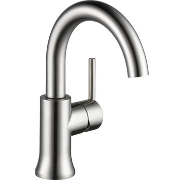 Delta Trinsic Single Handle High-Arc Bathroom Faucet, Stainless, 559HA-SS-DST