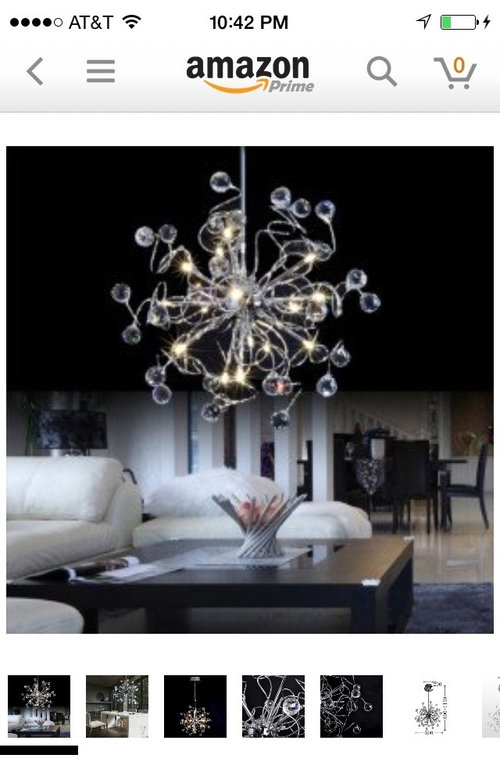 Chandelier on a sloped ceiling?